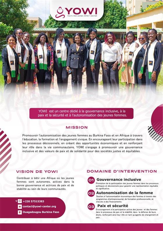 YOWI – Association Femme d'Impact — Depliant YOWI 4pages