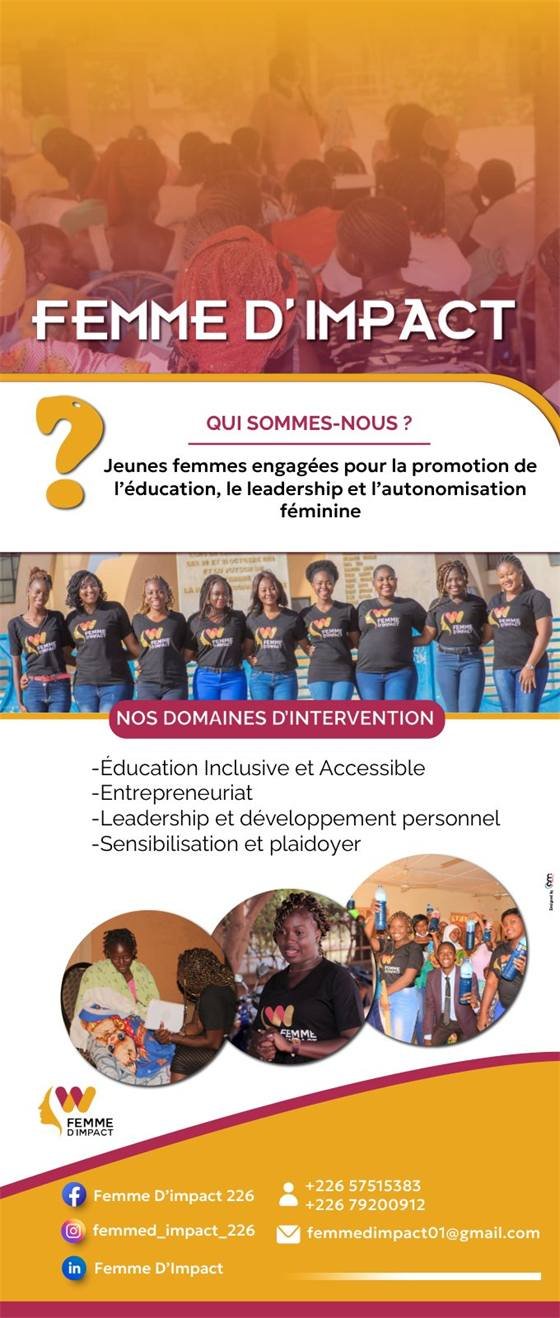 Femme d'Impact & Future Africa Leaders Foundation — Kakemono femme d'impact
