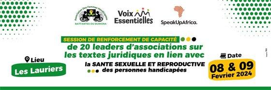 AFHBB – Association des Femmes Handicapées Battantes du Burkina — Banderole AFHBB