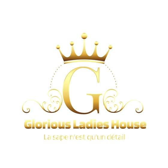 Glorious Ladies House — Logo gold fond blanc