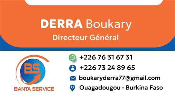 Banta Services — Cartes de visite Abou derra - PDG BANTA SERVICES