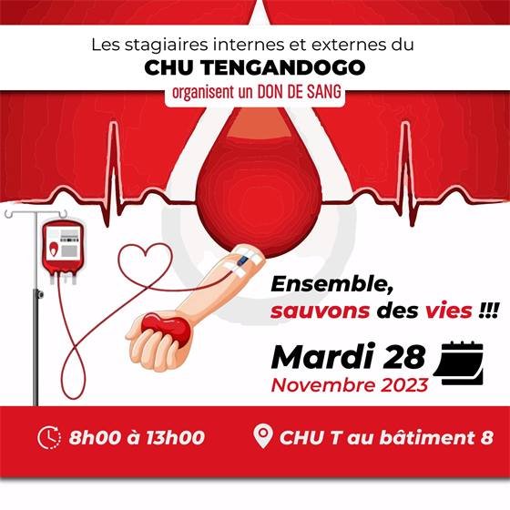 Internes du CHU Yalgado Ouédraogo – Don de sang — Dong de sang Internes CHU Yalgado