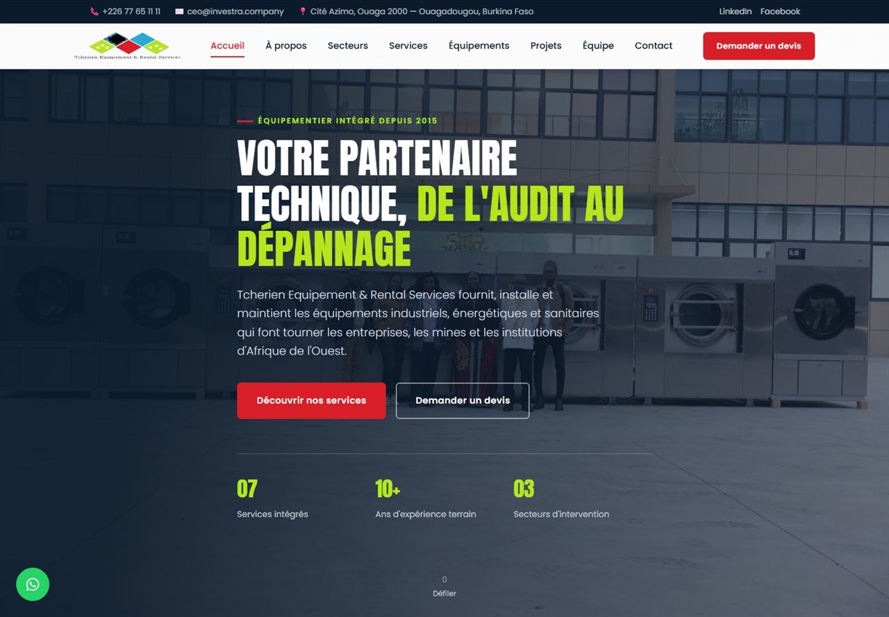 Tcherien Equipement & Rental Services